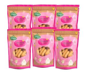 Pack 6x Mini Grissini de Trigo Sarraceno Sin Gluten 75g | Colines Ecológicos Veganos | Snack Saludable y Sin Gluten | Formato Ahorro