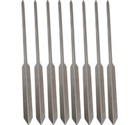 Pack 8 Brochetas Espeto de Acero Inoxidable 50 cm Avalon - Pincho para Carne, Verduras, Pescado (Sardina, Lubina) Barbacoa y Parrilla - Resistente y Duradero para Asados Perfectos
