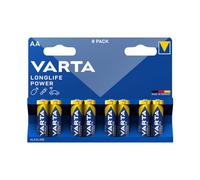 Pack 8 pilas alcalinas aa varta
