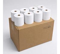 Pack 8 Rollos Papel Térmico 80x80 mm para TPV y Caja Registradora - SIN BPA - Mejora la Impresión para Tickets, Datáfonos e Impresoras Térmicas (80x80x12 mm)