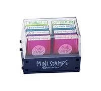 Pack 8 Sellos Motivacionales MINI STAMP (Inglés) - REF. 0682 - Hasta 10,000 Impresiones por Sello en Caja Individual. Especial para profesores. by Office Box