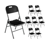 Pack 8 Sillas Plegables con Asa 47x58x87cm O91