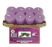 Pack 8 velas perfumadas aroma enebro Dorazen + incienso en grano + carbón.