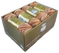 PACK 8 ZEPELINES Algodón perlé 100% egipcio mercerizado para DIY y tejer a mano labores de ganchillo o punto con un acabado elegante. (8 X 75gr)… (5, MARRÓN MULTICOLOR)
