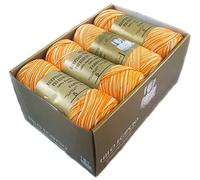PACK 8 ZEPELINES Algodón perlé 100% egipcio mercerizado para DIY y tejer a mano labores de ganchillo o punto con un acabado elegante. (8 X 75gr)… (5, AMARILLO MULTICOLOR)