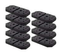 Pack 9 Pesas Rectangulares para Máquina Multifunción Musculación Interior de Cemento Prensado Recubrimiento de Plástico GYMDISK FITFIU Fitness