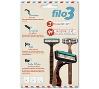 Pack 90 cuchillas de afeitar Filomatic "FILO3" en varios colores
