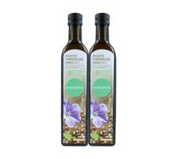 Pack Aceite de lino de primera presión en frío Bio | 2x500ml | Naturitas Essentials | Prensado en frío | Fuente de ácidos grasos Omega 3 y Omega 9 | Aceites y Vinagres