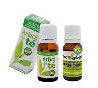 PACK Aceite Esencial Menta Piperita 10 ml - Aceite Esencial Árbol de Té 10 ml 100% BIO bioBética