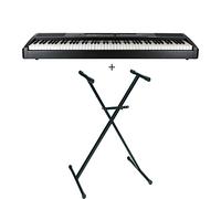 Pack Adagio SP75BK - Piano digital 88 notas + soporte en X, color negro mate