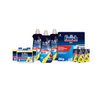 Pack Aditivos Finish - 3x Abrillantador Limón 500 ml + 3x Ambientador Limón + 3x Limpiamáquinas Limón + 2 Kg Sal