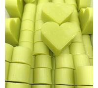 Pack ahorro 100 uds Jabón aromático con forma de corazón y aroma a Té verde - Regalo original para eventos: Bodas, comuniones, bautizos - Jabones de glicerina para regalar a invitados