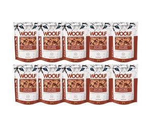 Pack Ahorro 10x100gr - Woolf Bocaditos de Ternera - Premios, chuches Naturales para Perros