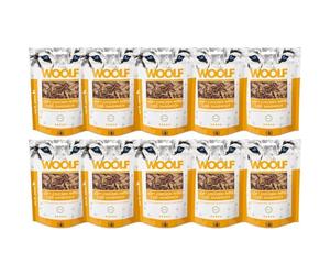 Pack Ahorro 10x100gr - Woolf Triángulos de Pollo y Bacalao - Premios, chuches Naturales para Perros