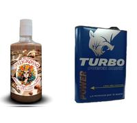 PACK AHORRO 2 LICOR TURBO, Y CREMA AVELLANA SABOR KINDER sabores jovenes, refrescantes y rompedores, Lata 1L y botella 70 cl