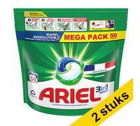 Pack Ahorro: 2x Ariel All-in-one Detergente en cápsulas Original (50 lavados)