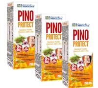 Pack ahorro 3 Jarabe de Pino Protect Ynsa diet 250 ml, 750 ml totales, con propóleo, yemas de pino, tomillo, equinácea, vitamina C, zinc y aceites esenciales, sin azúcares añadidos.
