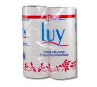 Pack Ahorro 96 Rollos Papel Higiénico 2 Capas Super Absorbente - Papel Higiénico Baño Extra Laminado Suave - Luy Celulosa Virgen (36 metros)
