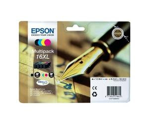 Pack ahorro cartuchos de tinta original EPSON 16XL, Bolígrafo y crucigrama, C13T16364022, T1636