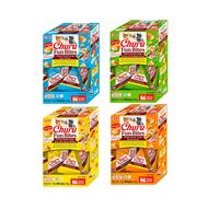 Pack Ahorro de 4 Churu Fun Bites Variados - (4 Packs de 8x12g: Pollo, Atún y Queso, Atún, Pollo y Calabaza) | Horneados y Cremosos - INABA CIAO