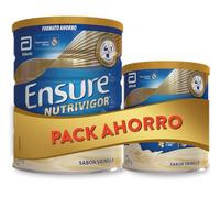 PACK AHORRO Ensure Nutrivigor - Complemento Alimenticio para Adultos, con HMB, Proteínas, Vitaminas y Minerales, como el Calcio- Sabor Vainilla- 850 g + 400g