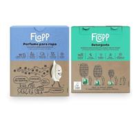 Pack Ahorro Flopp: Detergente Ecológico en Cápsulas (70 Lavados) + Perfume para la Ropa en Pastillas con Aceites Esenciales (92 Cápsulas) | Limpieza Sostenible y Fragancia Intensa Duradera