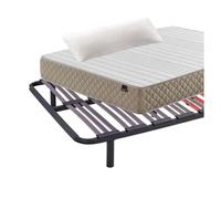 Pack ahorro golden descanso completo 90x180 cm (colchón + somier multiláminas + patas + almohada)