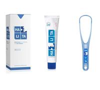 PACK AHORRO HALITA: Incluye Colutorio Halita 500ml, pasta Halita 75ml y raspador lingual Halita.