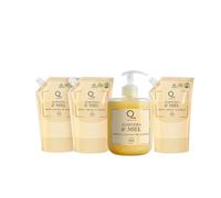 Pack Ahorro Jabón de Manos Almendra y Miel DIA Image - Incluye 1 Dosificador Elegant y 3 Recambios Eco de 500ml - Jabón Líquido Hidratante con Aroma Dulce - Reducción de Plástico - 2 Litros Total.