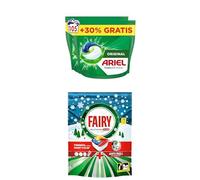 Pack Ahorro Limpieza Total: Ariel Todo en 1 PODS (105 Cápsulas) + Fairy Platinum Plus Limón (71 Cápsulas) - Lavado Impecable para Ropa y Vajilla