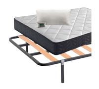 Pack ahorro lowcost descanso completo 105x190 cm (colchón + somier+ patas+ almohada)