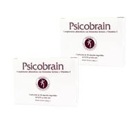 Pack Ahorro x2 | Bromatech Psicobrain 30 Cápsulas Probióticas con L-Teanina, Escolzia, Vitamina C y Fermentos Lácteos, para Función Psicológica y Sistema Nervioso