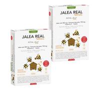 Pack Ahorro x2 | Intersa Bipole Jalea Real Fresca Infantil, 20 Ampollas, Sabor Fresa, Jalea Real 300mg, Polen 700mg, Vitamina C 30mg, Calcio 40mg, Para Niños