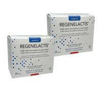 Pack Ahorro x2 | Intersa Regenelactis 20 Sobres, Probióticos para Acidez Gástrica, 5000 Millones UFC, con Lactococcus y Lactobacillus, FOS 300mg | Regenelactís