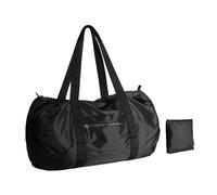 pack all Bolsa de Duffel Plegable de 45L, Bolsa Deportiva Resistente al Agua, Bolsa Portátil para Fin de Semana Ligera para Viajes, Ejercicio y Acampada (Negro)