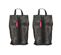 Pack all Bolsa de Zapatos para Viajes, Bolsa de Zapatos Resistente al Agua para Gimnasio, Bolsa de Tacos de fútbol Resistente al Olor para Deportes, Negro, 2 Paquetes