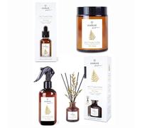 Pack Ambientador Hogar Té Chai - Mikado de Varillas + Spray Perfumado + Vela Aromática + Esencia Hidrosoluble - Ámbar Zen Activación- Aromaterapia te Chai