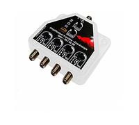 Pack Amplificador Distribuidor TNT Regulable 40dB 1 Entrada - 4 salidas TV + Adaptador de Alimentación CATV para antenas DVB-T activas