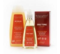 Pack Anticaída TricoVIT Champú 400 ml + Loción Anticaída 200 ml | Tratamiento Completo Caída del Cabello | Fórmula Vegana, Sin Sulfatos, Uso Diario