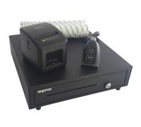 Pack Approx appPOSPACK4180LAN-2D Cajón Portamonedas/ Impresora Térmica/ Lector de Códigos y Rollos Térmicos