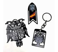 Pack articulos tematica Aguila de San Juan,llavero,iman y marcapaginas.