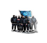 Pack autoadhesivos para ordenador y botella Ultras Napoli Calcio Nápoles vinilo Curva Maradona vinilo resistente al agua y uv aficionados hooligans 9 x 9 cm fans fútbol para ordenador y botella 9 cm