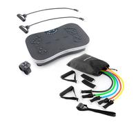 Pack bandas de resistencia y plataforma vibratoria con accesorios y guía de ejercicios innovagoods
