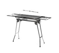 Pack barbacoa plegable de acero inoxidable para carbón y encendedor eléctrico recargable y flexible innovagoods