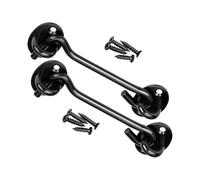 Pack Barn Door Hook, Hook and Eye Latch, Cabin Hooks and Eye Latch, Swivel Window Hook for Sliding Door, Bedroom