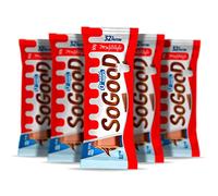(Pack) Barrita Proteínas So Good 30g | 32% proteínas | Sin gluten, sin azúcar añadido y Sin maltitol | Tipo kinder Crujiente y rellena (5 unidades)