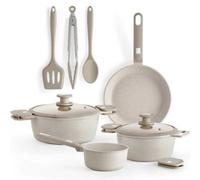 Pack Batería de Cocina Monix Denmark/ Cazo Ø16cm/ Sarten Ø24cm/ Cacerolas Ø20 - 24cm/ Aluminio Fundido/ Apta para Inducción