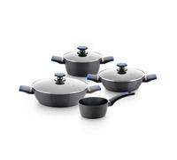 Pack Batería de Cocina Monix Martín Berasategui/ Cazo Ø16cm/ Cacerolas Ø20 - 24 - 28cm/ Aluminio Forjado/ Apta para Inducción