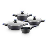 Pack Batería de Cocina Monix Martín Berasategui/ Cazo Ø16cm/ Cacerolas Ø20 - 24 - 28cm/ Aluminio Forjado/ Apta para Inducción