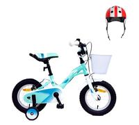 Pack Bicicleta 12 Pulgadas Alice con Ruedines + Casco Infantil, Turquesa | Bicicleta de 12 pulgadas con ruedines para 3 a 5 años y casco infantil ajustable de 48 a 54 cm.